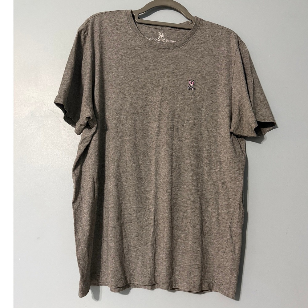 Psycho Bunny Robert Godley Grey Pima Cotton Logo T-Shirt 2430